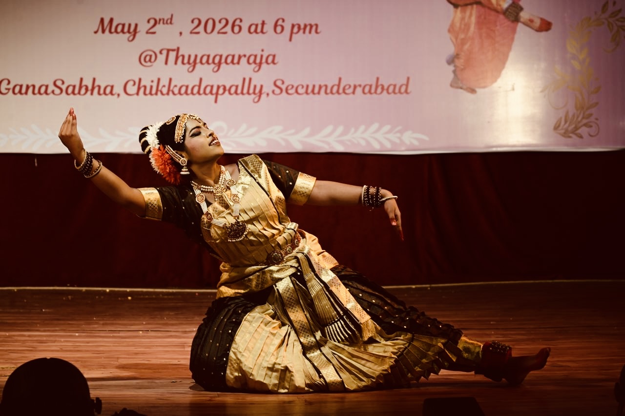 Classical dancer in expressive pose